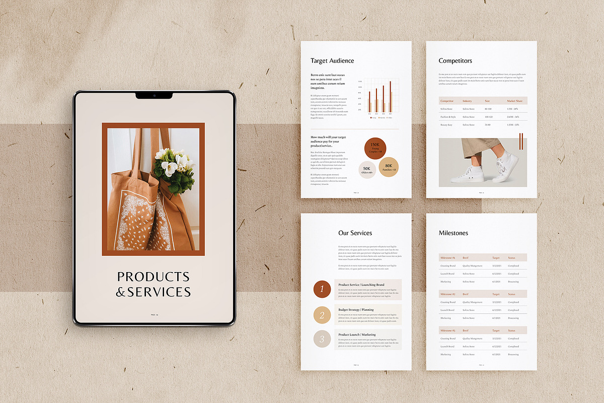 Ecommerce Business Plan / Canva, a Brochure Template by BrochuresFactory (Photo 8 of 11)