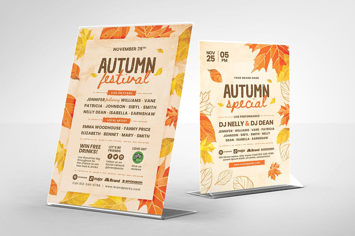Autumn Fall Flyer Templates, a Flyer Template by BrandPacks (Photo 3 of 7)