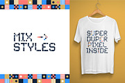 Gepix - Geometric Pixel Color Font, a Font by Lunarts Studio (Thumbnail 6 of 10)