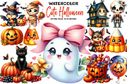 Cute Halloween Clipart, an Illustration by DreamArtGraphic (Thumbnail 1 of 5)
