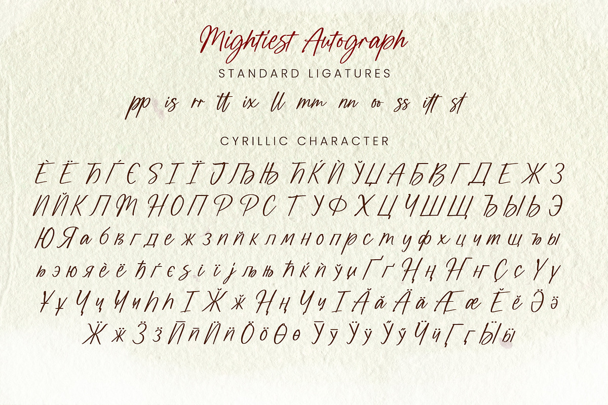 Mightiest Autograph, a Script Font by din-studio.com (Photo 10 of 10)
