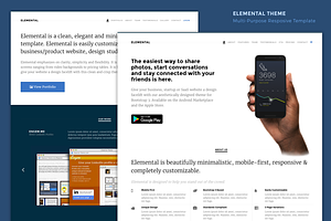 Elemental - Minimal & Elegant Theme