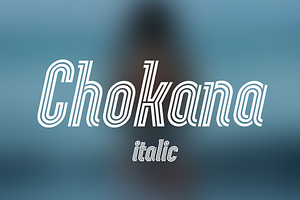 Chokana Italic, a Sans Serif Font by NREY
