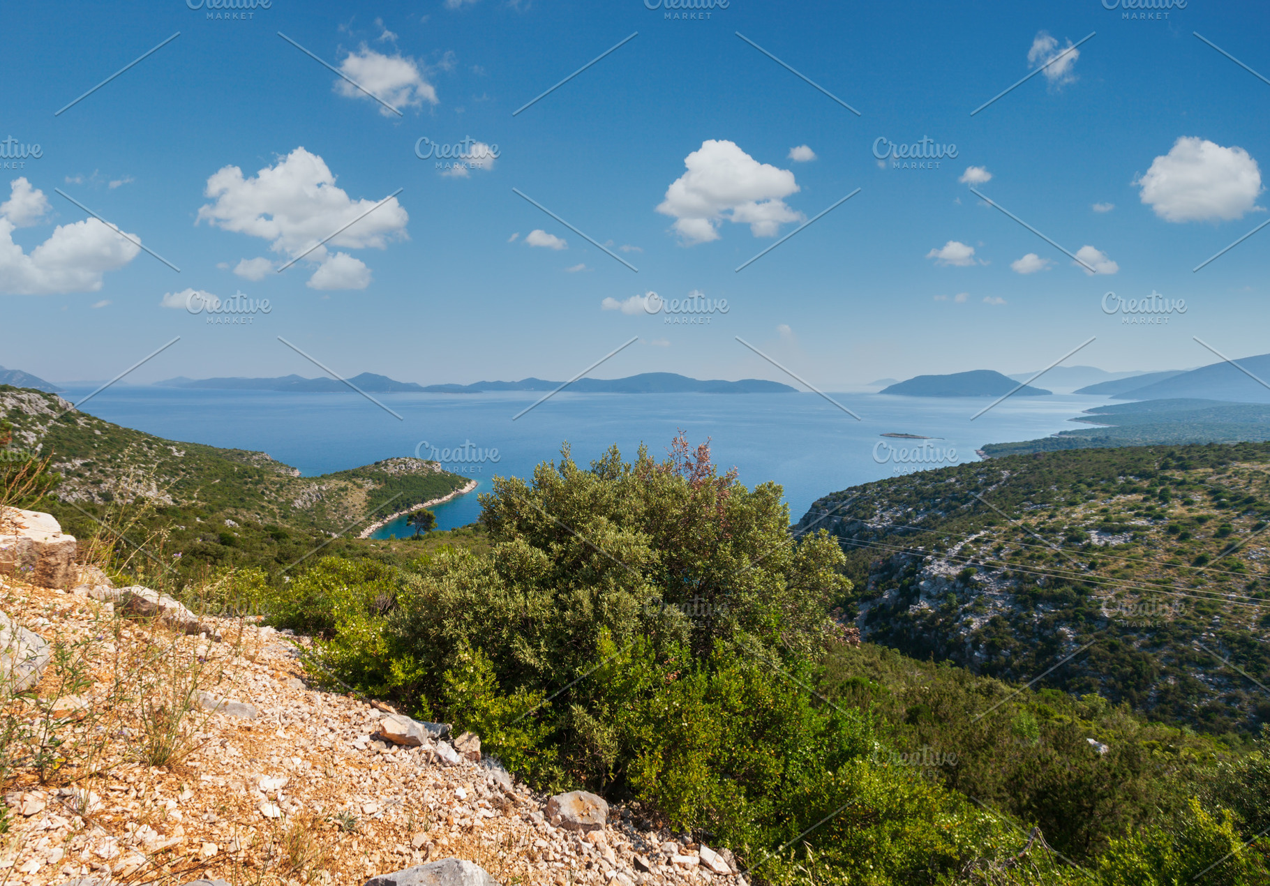 Morning hazy summer sea, Croatia, a Nature Photo by YuriyB