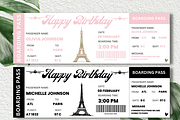 Happy Birthday Boarding Pass, a Card Template by YasdeyDesigns (Thumbnail 1 of 8)