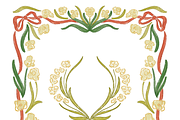 Holiday Magnolia Block Print Set, a Pattern Graphic by SarahOMaryDesigns (Thumbnail 2 of 2)