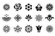 Flowers icon set, a Texture Graphic by RODINA (Thumbnail 1 of 3)