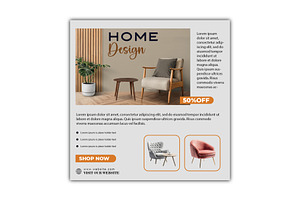 Modern Furniture Flyer Template, a Flyer Template by YUDesignStore