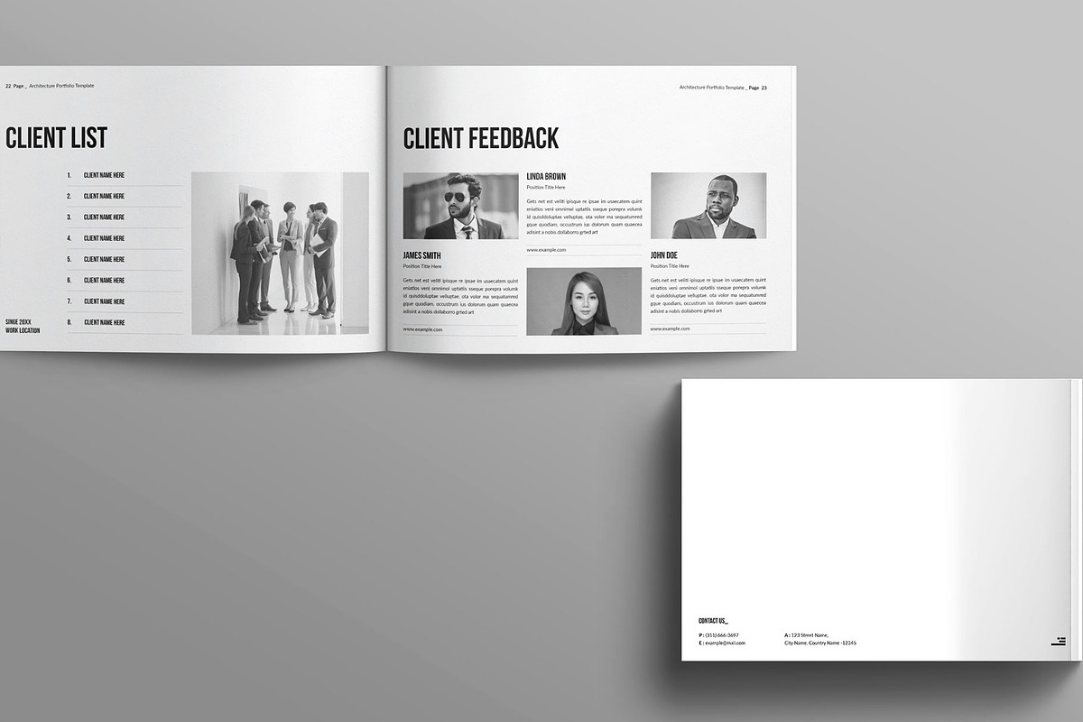 Architecture Portfolio Template Land preview 8