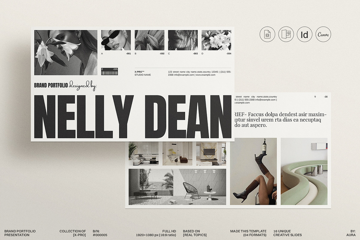 Brand Portfolio Presentation Template