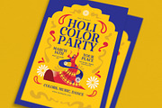 Holi Color Party Flyer, a Flyer Template by Guuver (Thumbnail 2 of 3)