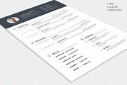 Resume & CV Template AI | PSD | DOCX, a Resume Template by Infographic Template Shop (Thumbnail 2 of 4)