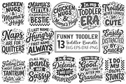 Funny Toddler SVG Bundle, a Seasonal Illustration by OK Design (Thumbnail 1 of 6)