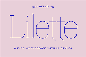 Lilette — A Refined Display Typeface