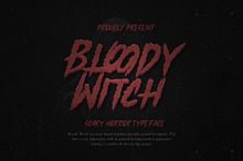 Bloody Witch Horror Instagram Font