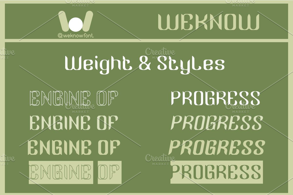 Engine of Progress font, a Font by weknow (Photo 7 of 8)