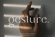 gesture - elegant serif, a Serif Font by Misha Sova (Thumbnail 1 of 9)