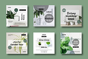 Botanical Social Media Template, a Social Media Template by MightyDesign (Thumbnail 2 of 8)