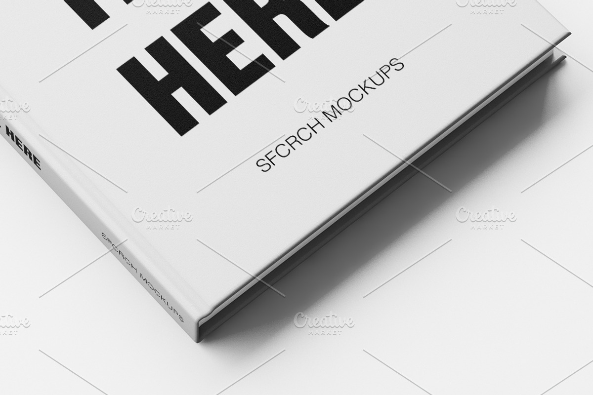 White blank book mockup, a Print Template by SFCRCH MOCKUPS (Photo 6 of 7)