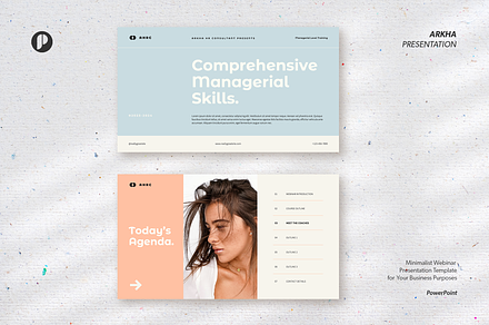 Minimalist webinar presentation, a Presentation Template by peterdraw