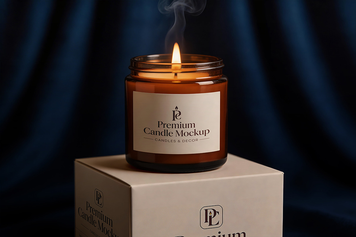 Premium Candle Mockup, a Product Mockup by Pitchlook.Studio (Photo 3 of 4)
