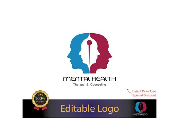 Minimalist Psychology Logo Template preview 8