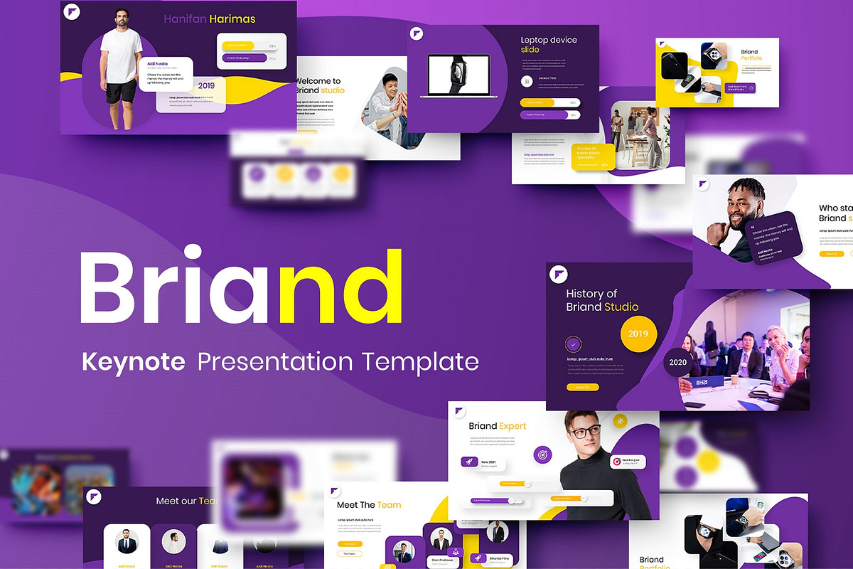 Briand – Business Keynote Template, a Presentation Template by Dens Creative Studio (Photo 1 of 6)