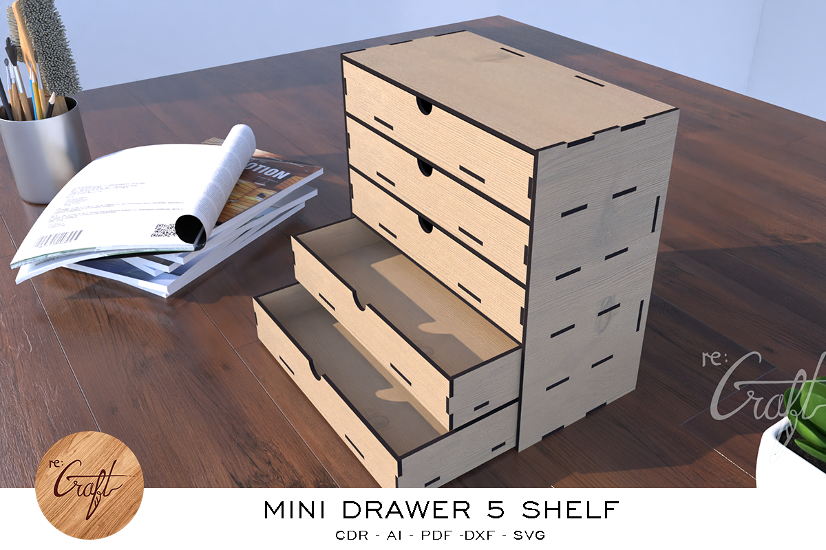 Desk Organizer 5 Drawers, a Templates & Theme by StanleyTirtoutomo (Photo 1 of 7)