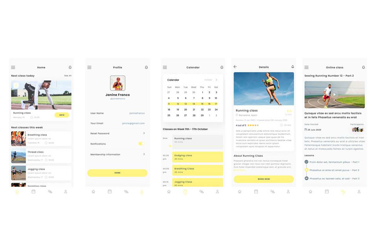 Running Club & Jogging Athletics App, an App Template by nagaredesignstudio (Photo 2 of 2)