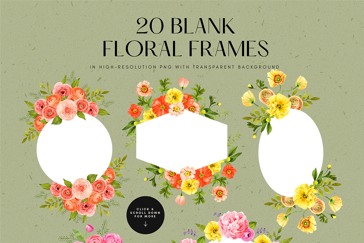 Spring Summer Flowers Watercolor, an Illustration by Rough Edges Supply Co. (Photo 4 of 10)