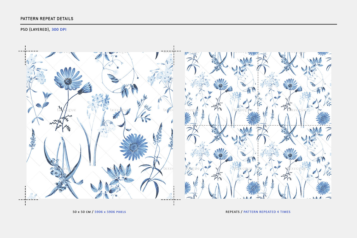 Botanical Wildflower Seamless Print, a Pattern Graphic by texvogue (Photo 2 of 12)