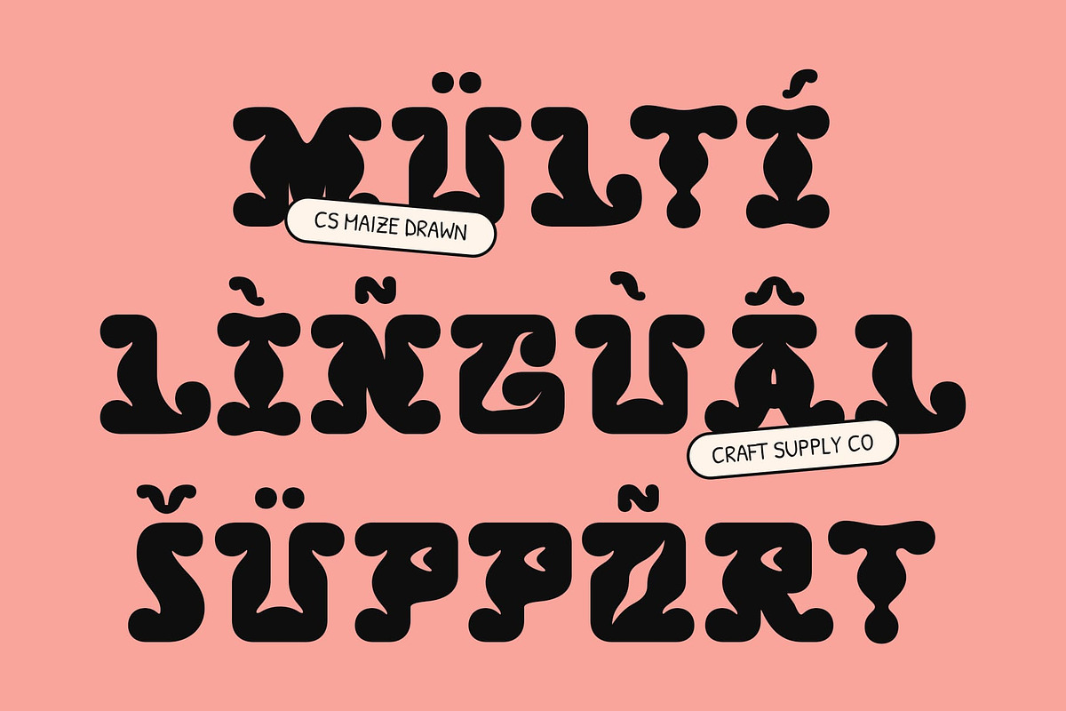 CS Maize Drawn, a Sans Serif Font by Craft Supply Co. (Photo 5 of 8)