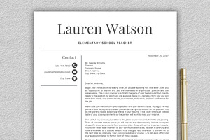 Resume Template Teacher CV