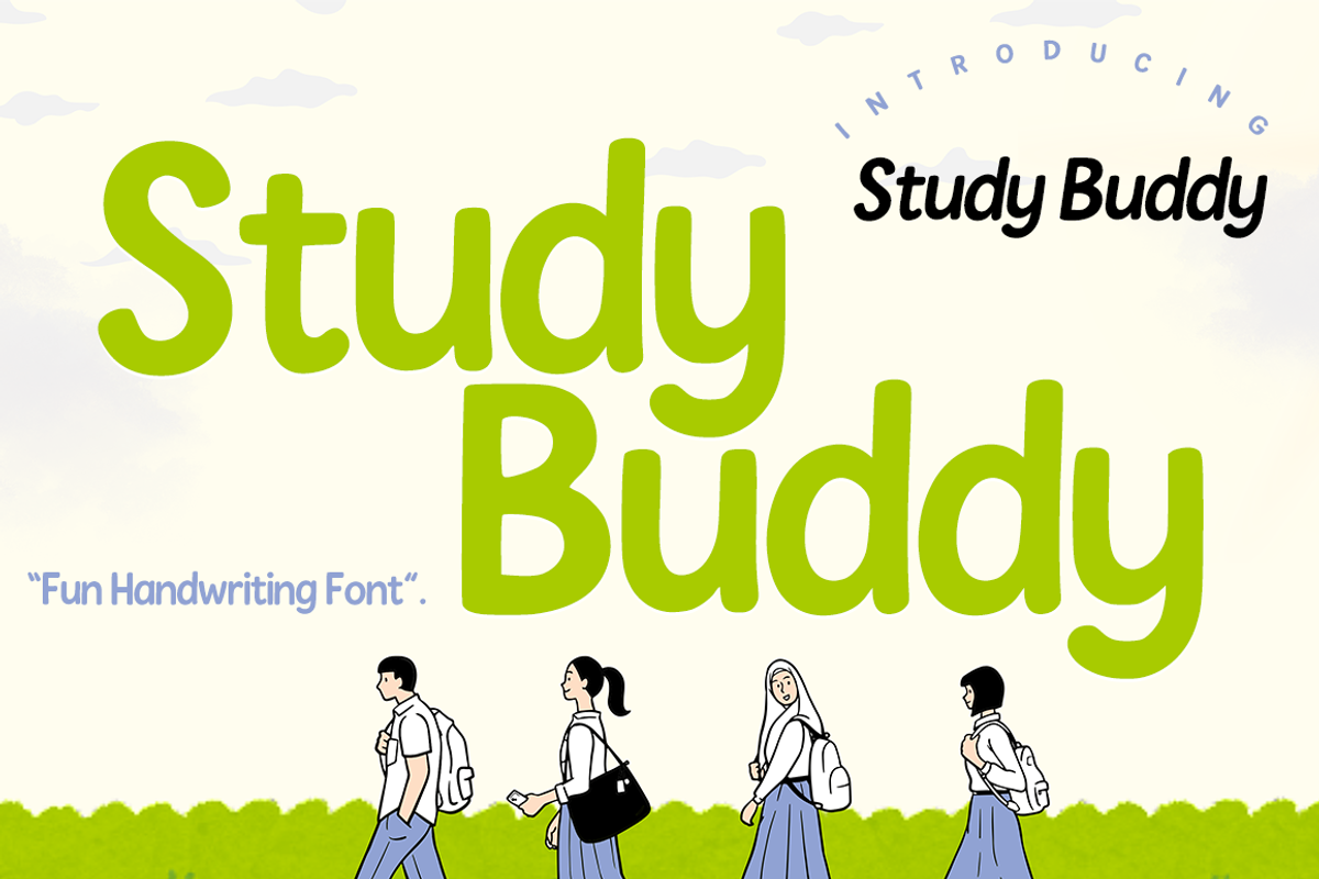 Study Buddy – Playful Handwriting, a Handwritten Font by cocodesign (Photo 1 of 6)