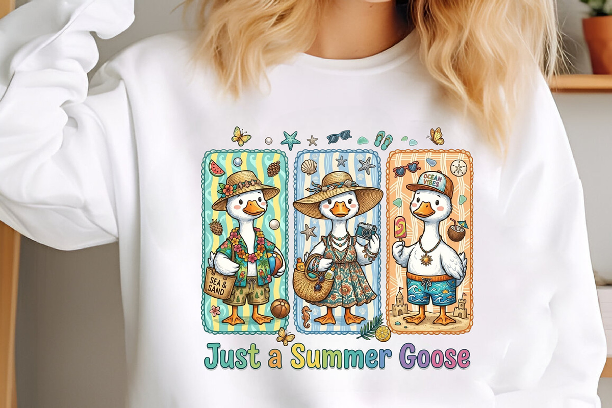 Just a Summer Goose Png, Summer Png-, an Illustration by designcity5 (Photo 4 of 4)