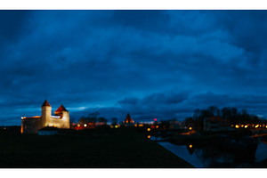 Blurred bokeh view of illuminated, an Architecture Photo by Our Amazing World