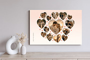 Love Heart Photo Collage Template, a Social Media Template by DesignerCandies (Thumbnail 3 of 5)
