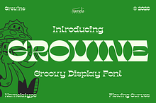 Grovine – Retro Groovy Display Font
