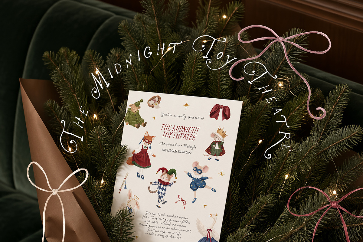 Christmas Theatre Clipart 230+, a Seasonal Illustration by Muse Artist (Photo 11 of 22)