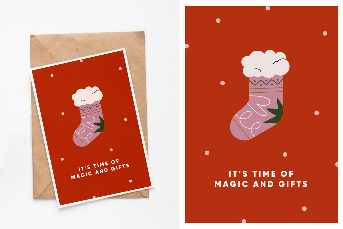 Christmas holidays cards, posters, an Illustration by Good Studio (Photo 2 of 4)