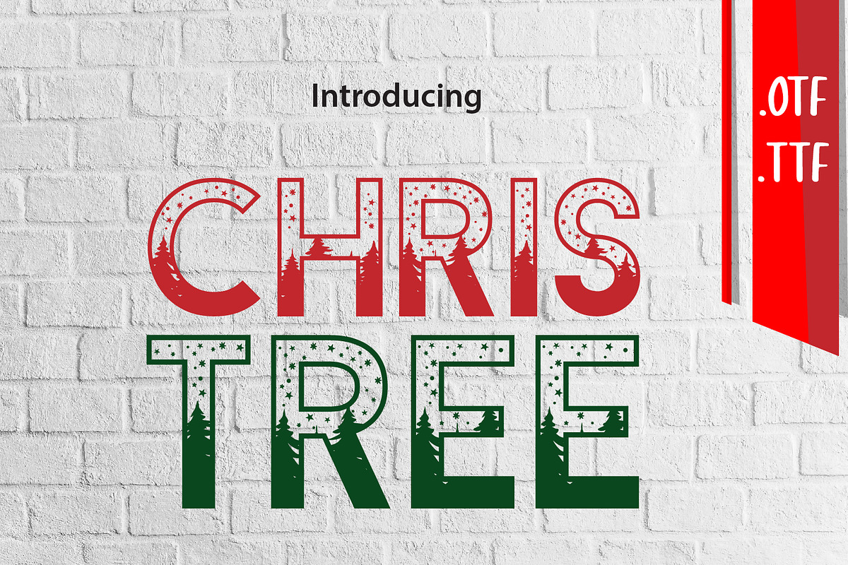 CHRISTREE, a Font by da_only_aan (Photo 1 of 4)