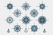 Vector Set of Compass Roses, an Object Illustration by MSA-Graphics (Thumbnail 2 of 5)