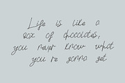 Wamble, a Script Font by Katie Holland (Thumbnail 3 of 5)