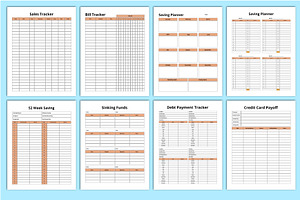 2025 Budget Planner Bundle Canva