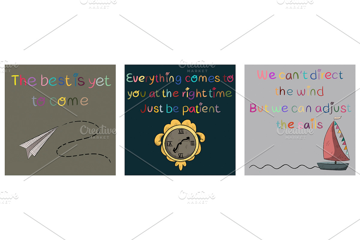 motivational emotional quotes, a Decorative Illustration by SaintPic illustrations (Photo 4 of 9)