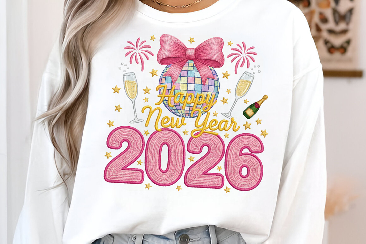 Faux Yarn Happy New Year 2026 PNG, an Illustration by SinaCreation (Photo 7 of 11)