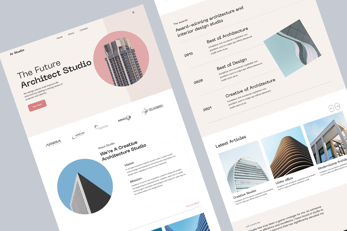 Architectural Agency Landing Page, a Landing Page Template by UiDex (Photo 3 of 4)