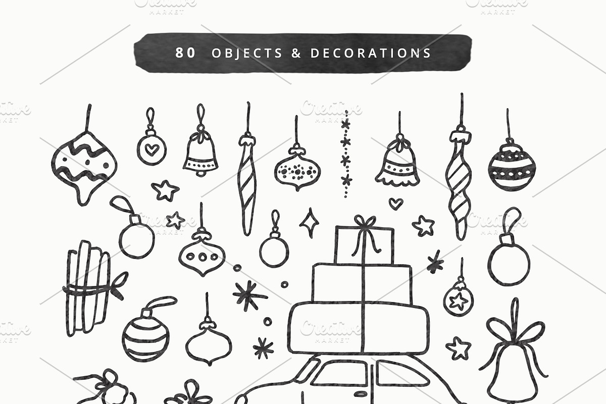 447 Whimsical Christmas Bundle, a Seasonal Illustration by Pink Coffie (Photo 4 of 10)