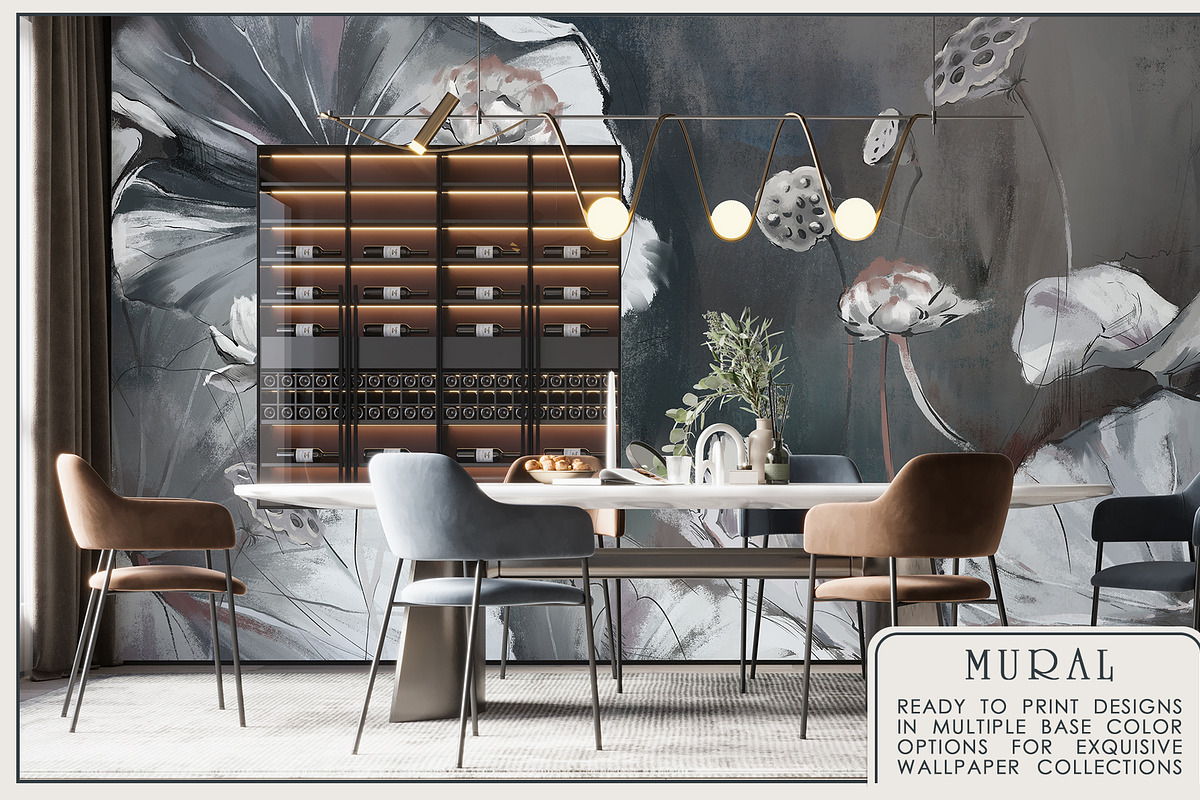 Fresco collection WATER LILIES, a Wallpaper Graphic by Natalia0307 (Photo 17 of 18)