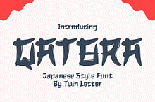 QATORA Faux Japanese Font